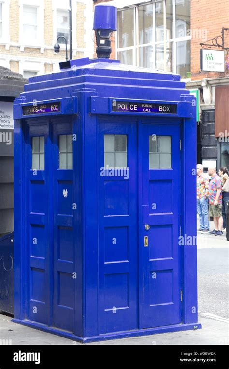 police installed metal box|british blue police box.